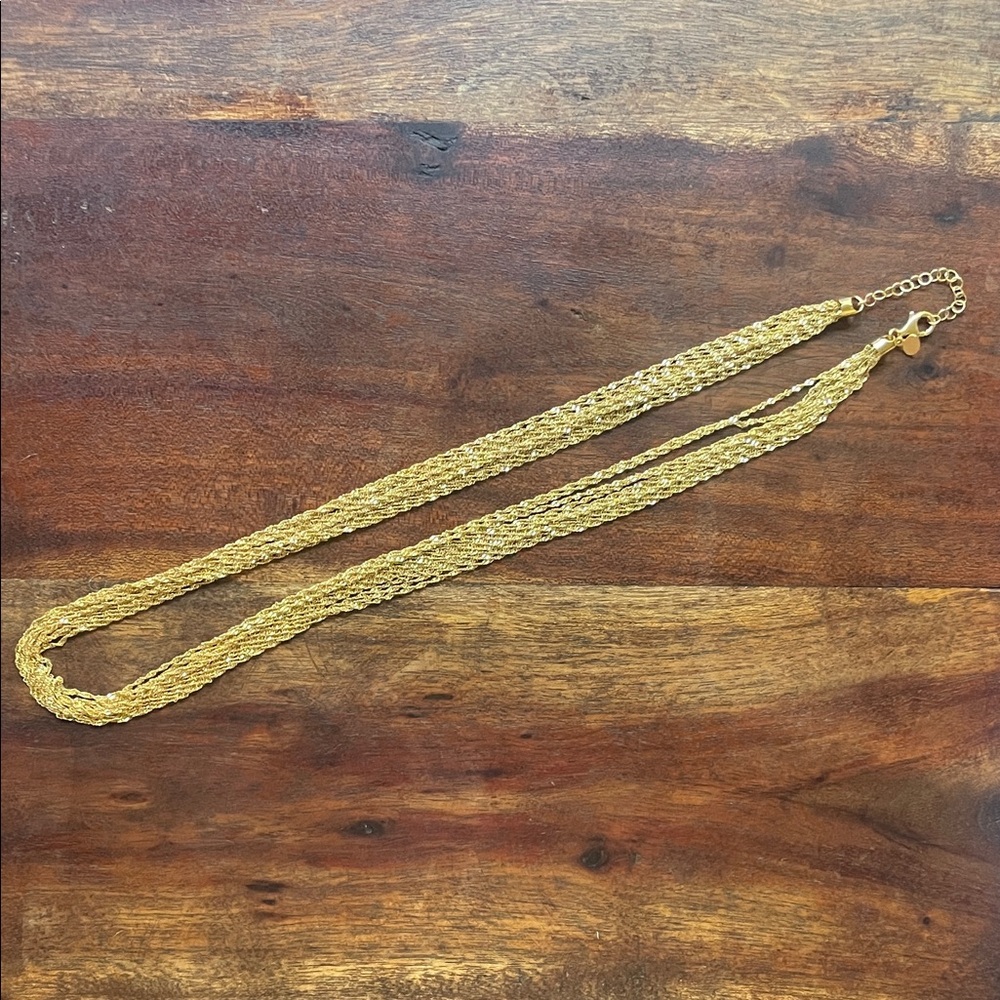 Gold Layered Chain Necklace